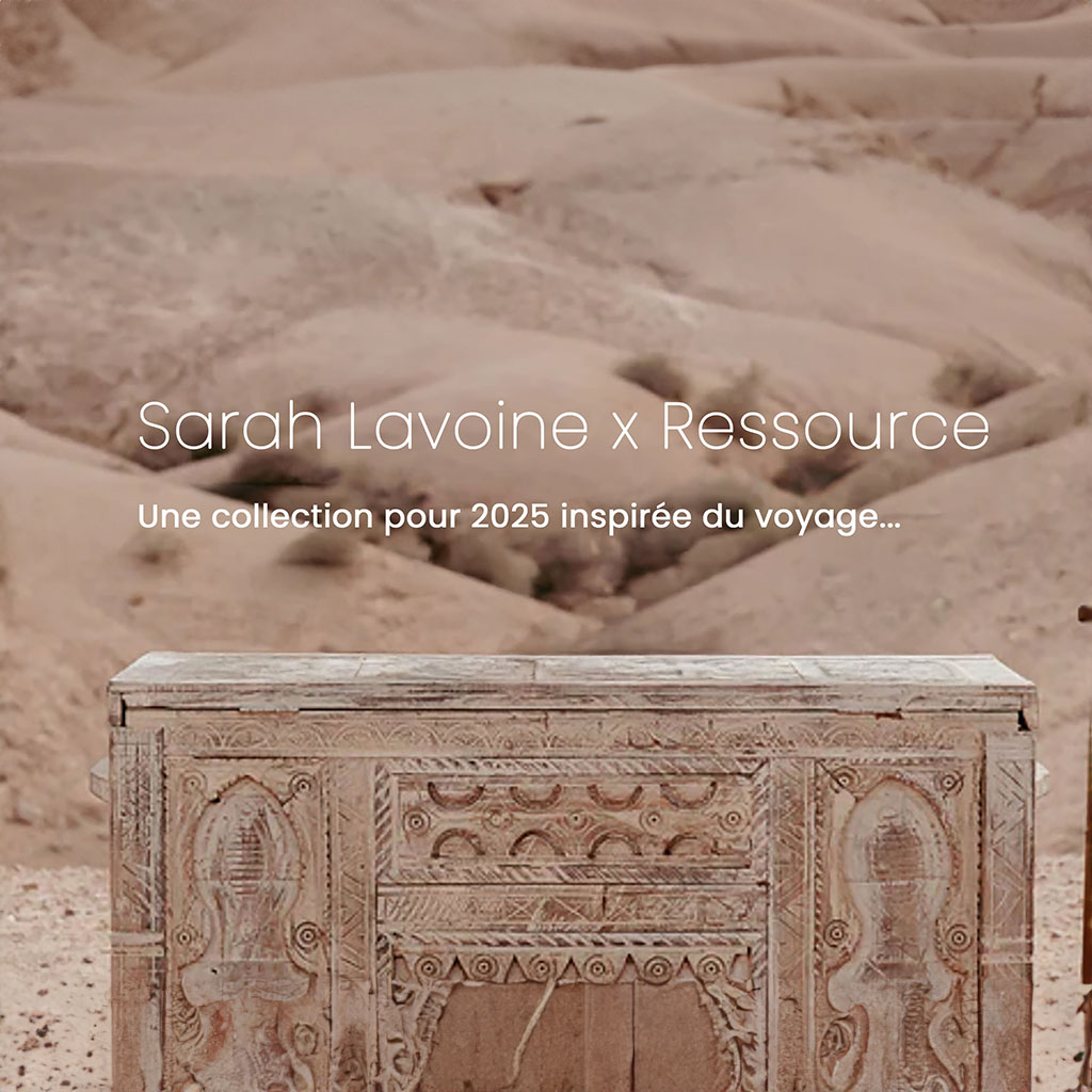 Collection Sarah Lavoine x Ressource 2026 – palette de couleurs inspirée du voyage et des paysages désertiques