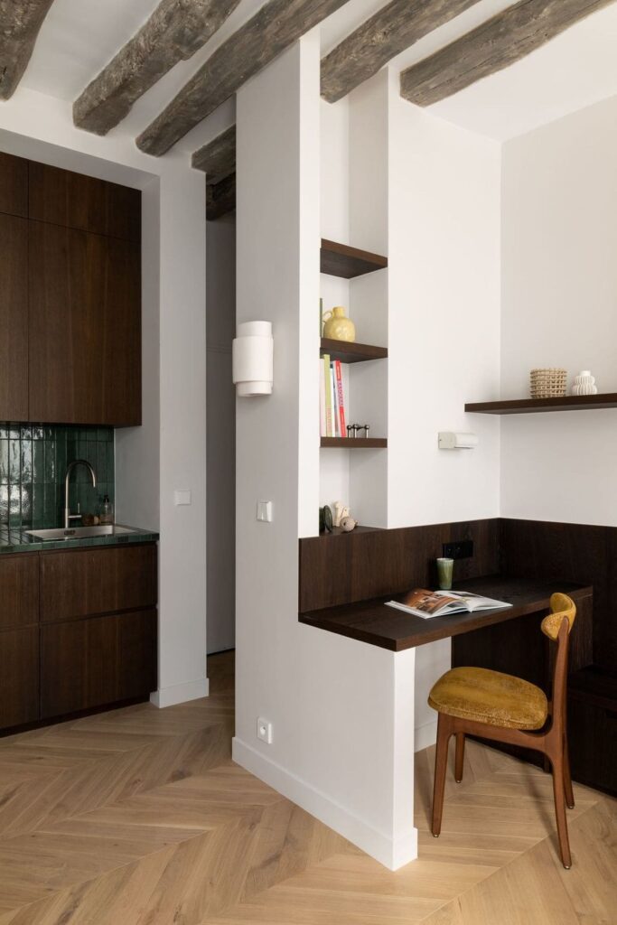 Aménager un petit espace studio 25m² Marseille avant après